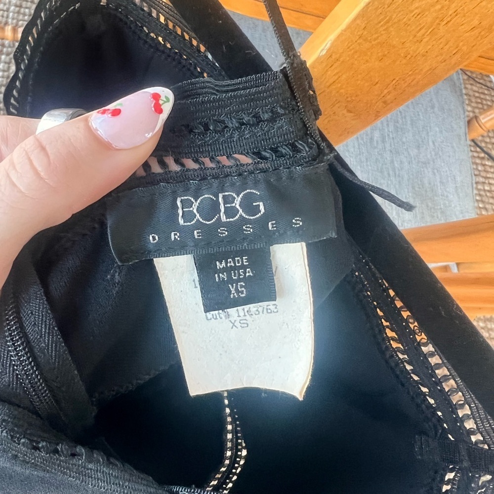Vintage 1990s BCBG Little Black Dress - Picture 3 of 5